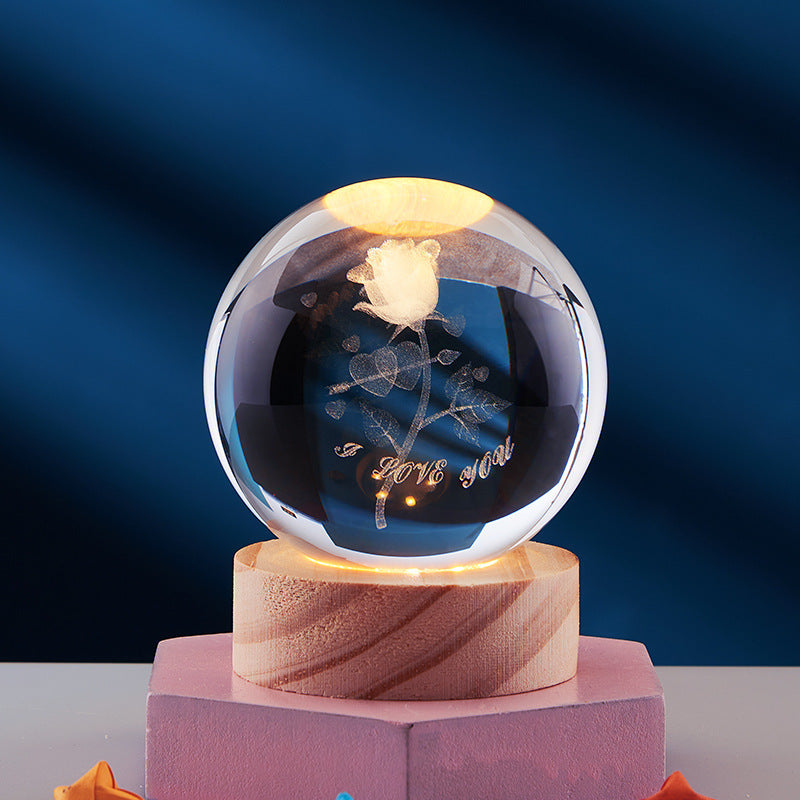 3D Glow Crystal Magic Lamp