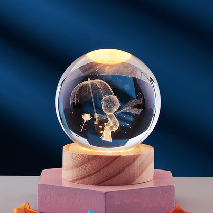 3D Glow Crystal Magic Lamp