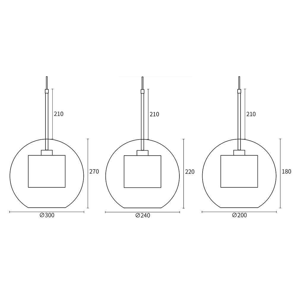 Shine Glass Pendant Light