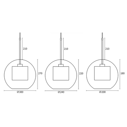 Shine Glass Pendant Light