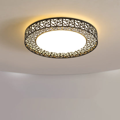 Geometric Flush Ceiling Lamp
