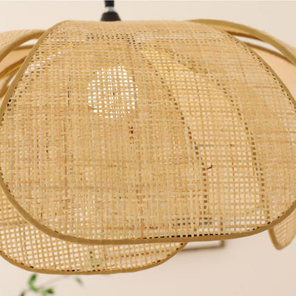 Rattan Petal Ceiling Light