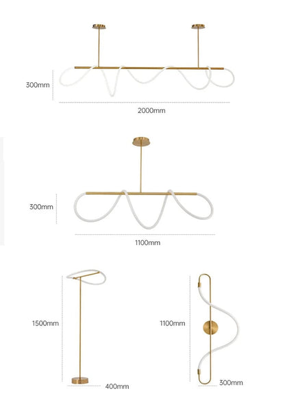 Shiny Gold Ceiling Chandelier