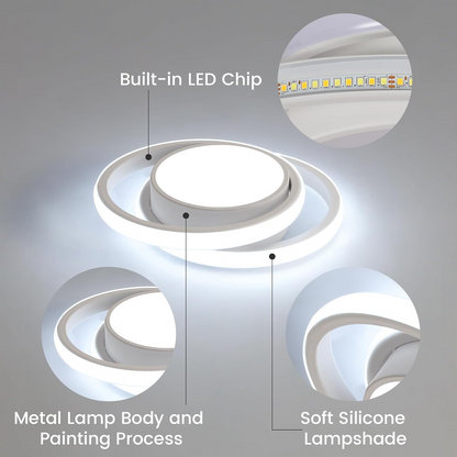 Twin Ring LED Ceiling Light