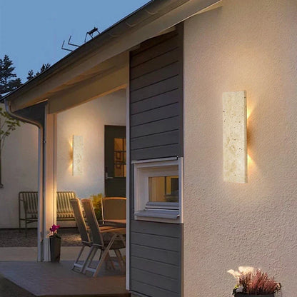 Natural Stone LED Outdoor Wall Light