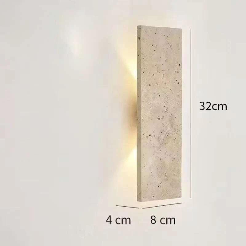 Natural Stone LED Outdoor Wall Light