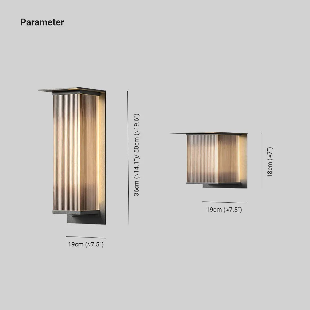 Architectural Linear Outdoor Wall Light
