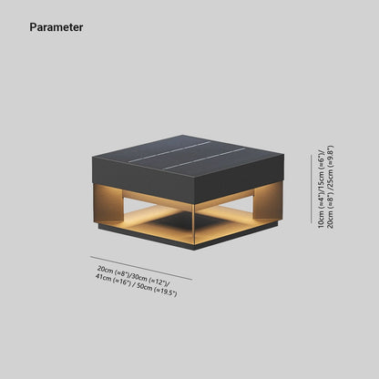 Solar Cube Outdoor Post Light