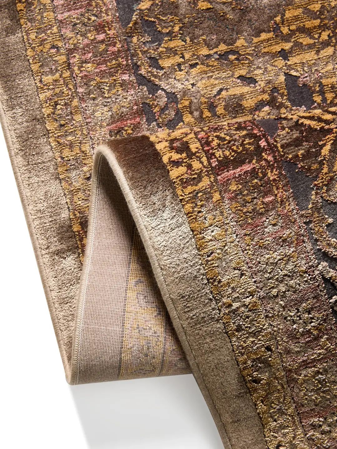 Blue vintage rug living room
