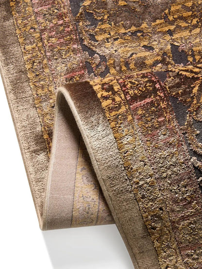 Blue vintage rug living room