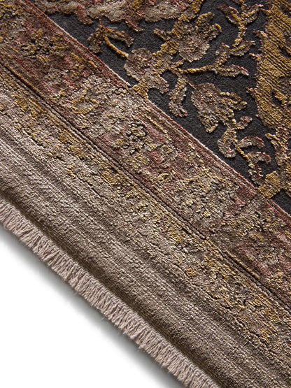 Blue vintage rug living room