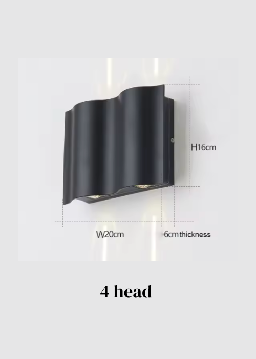 Modern Multi-Head Outdoor Wall Light