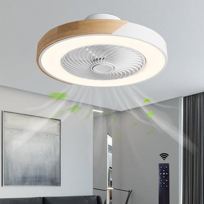 Modern Wood LED Ceiling Fan Light
