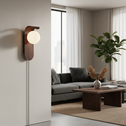 Contemporary Wood Accent Lamp