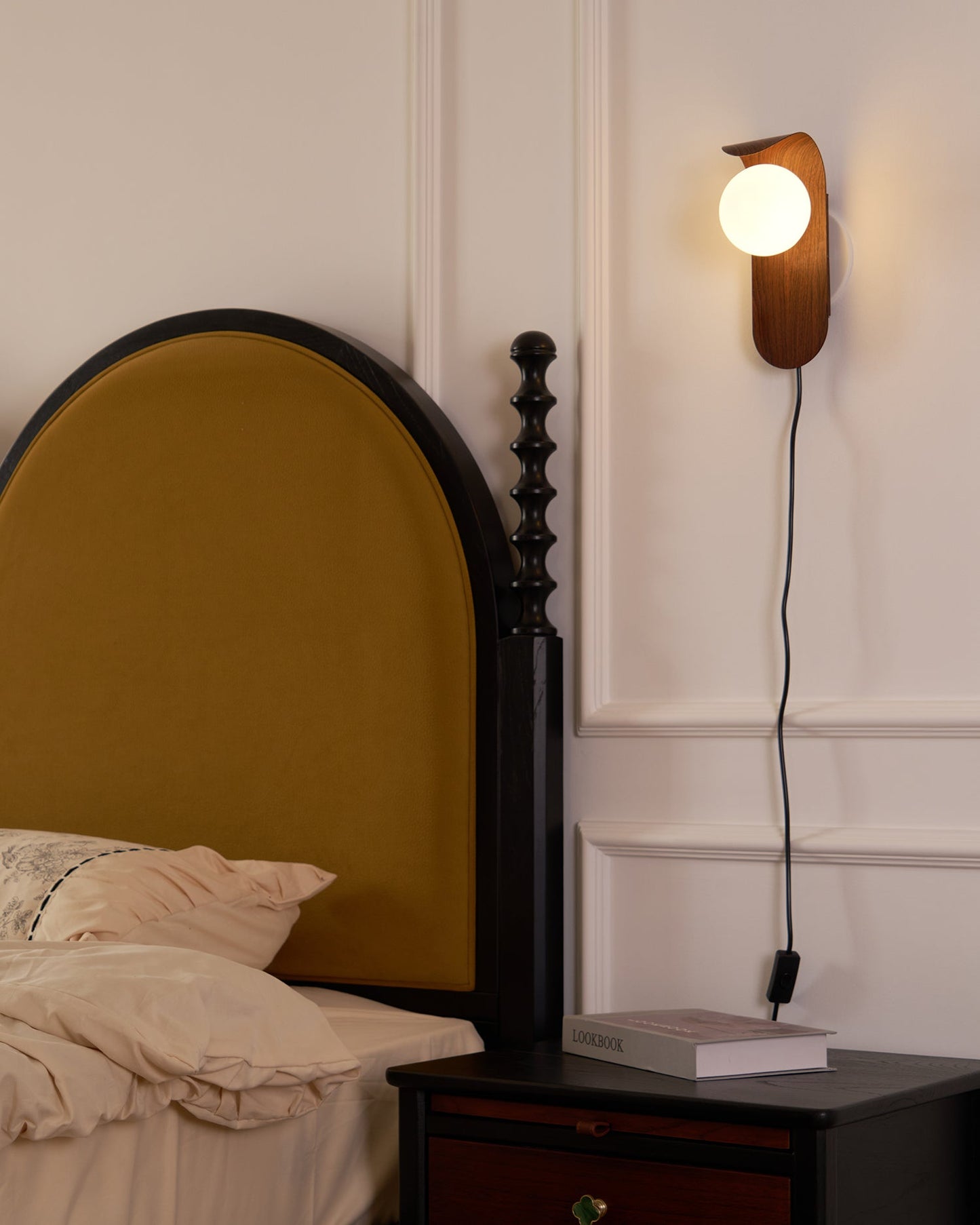 Contemporary Wood Accent Lamp