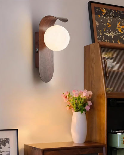 Contemporary Wood Accent Lamp