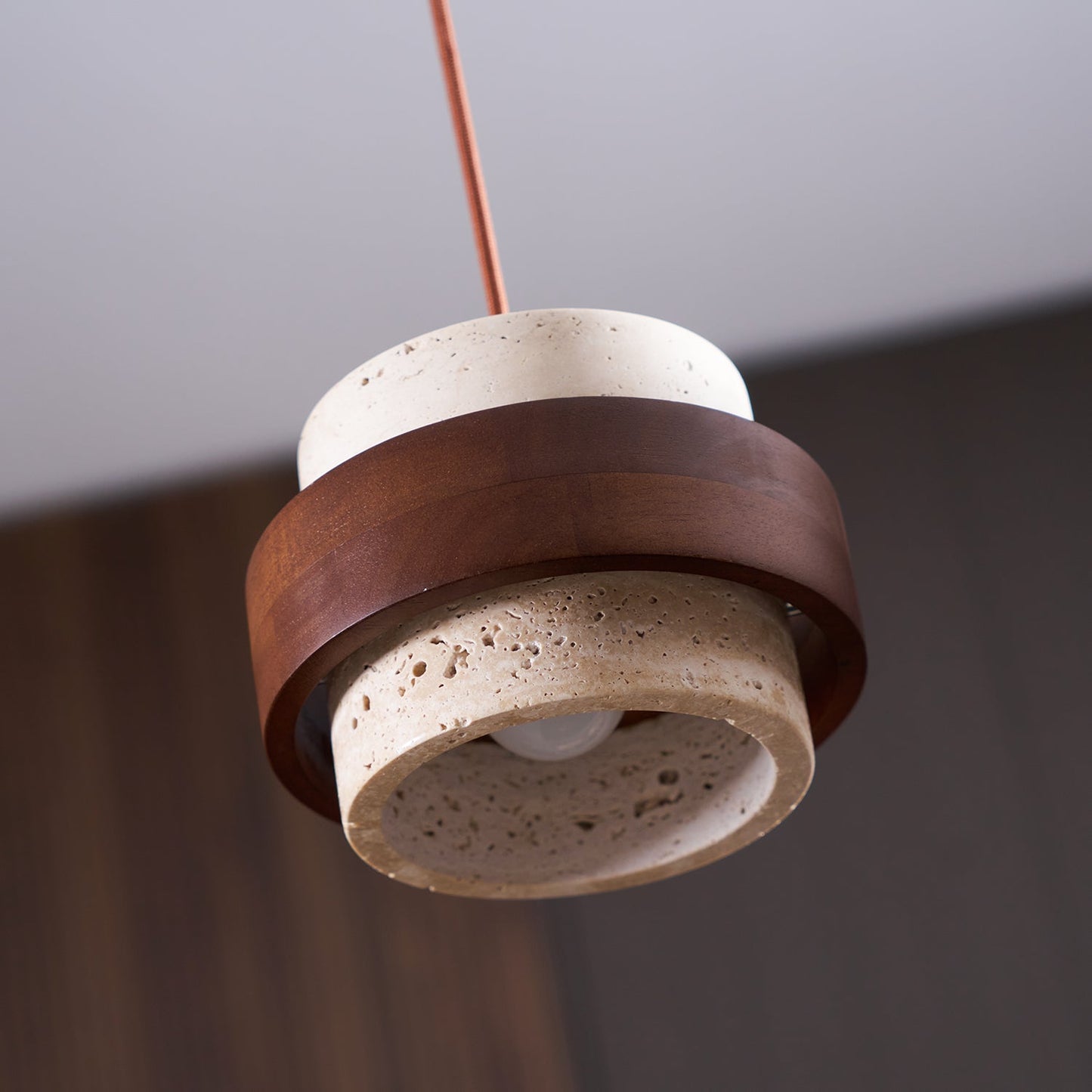 Rustic Stone Pendant Light
