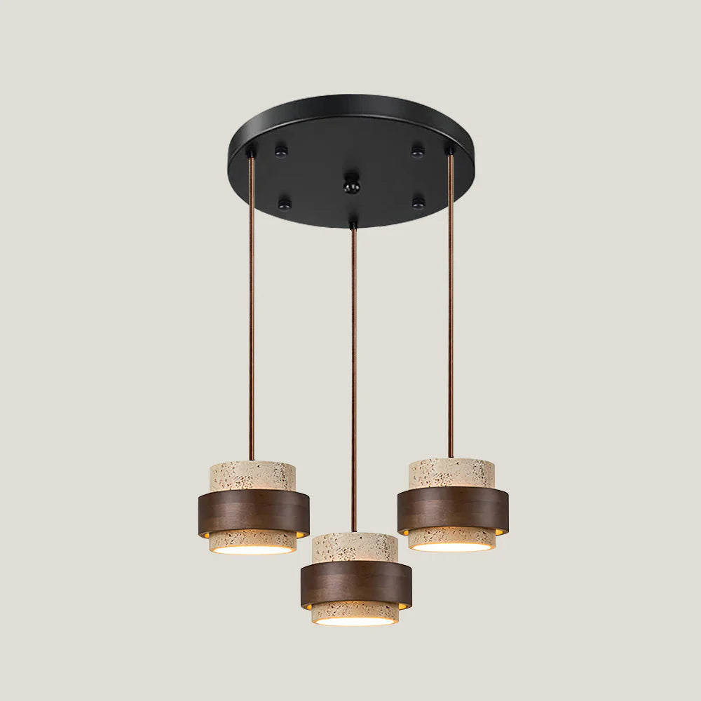 Rustic Stone Pendant Light