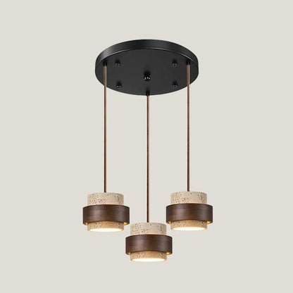 Rustic Stone Pendant Light