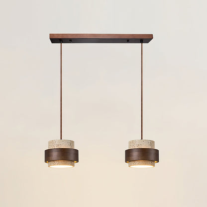 Rustic Stone Pendant Light