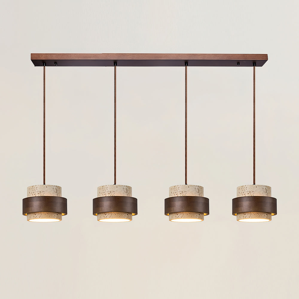 Rustic Stone Pendant Light