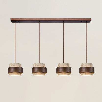 Rustic Stone Pendant Light