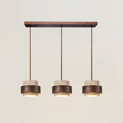 Rustic Stone Pendant Light