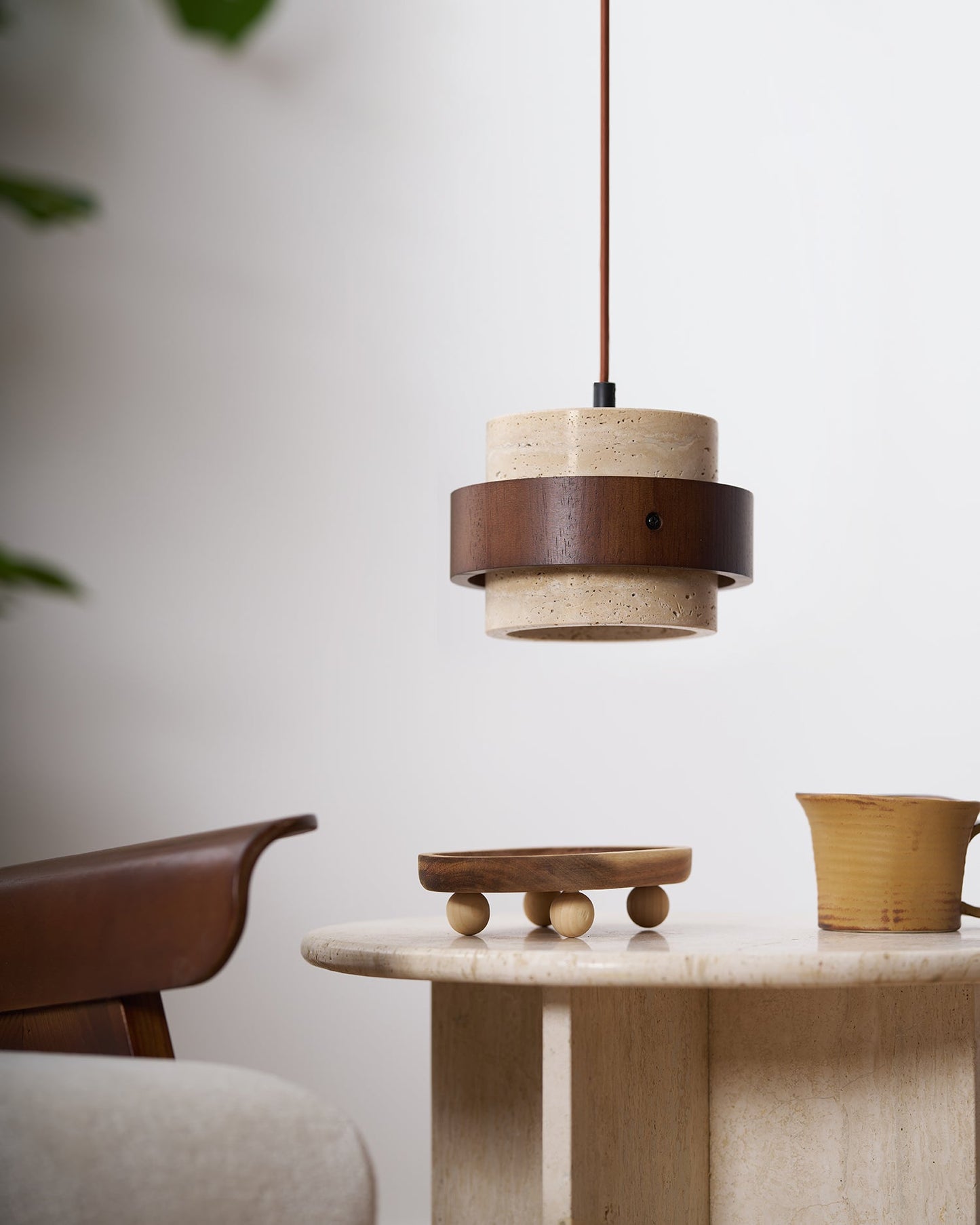 Rustic Stone Pendant Light