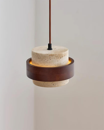 Rustic Stone Pendant Light