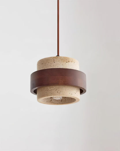Rustic Stone Pendant Light
