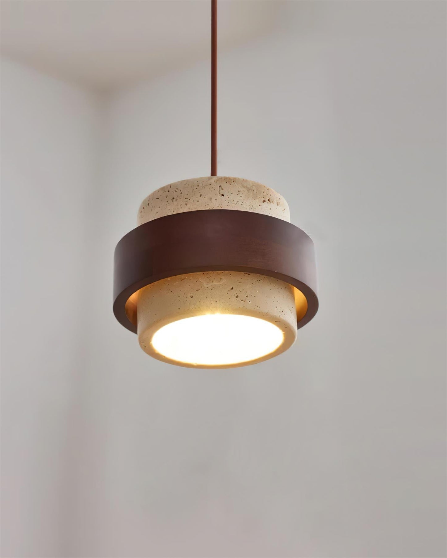 Rustic Stone Pendant Light