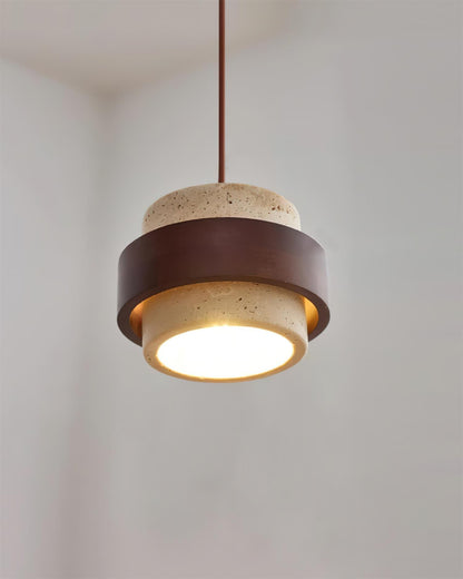 Rustic Stone Pendant Light