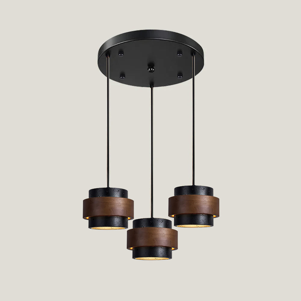 Rustic Stone Pendant Light