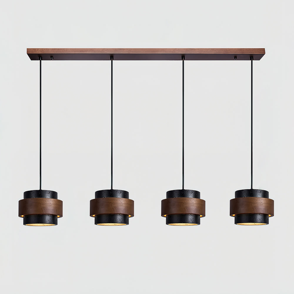 Rustic Stone Pendant Light