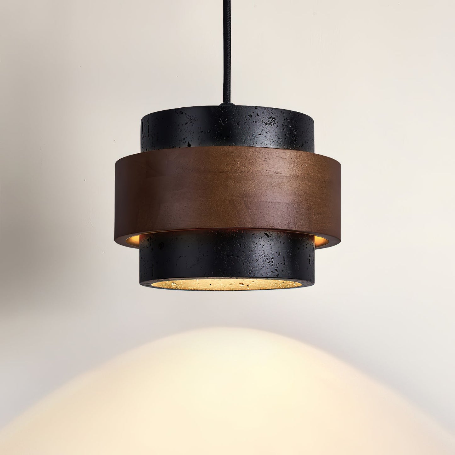 Rustic Stone Pendant Light