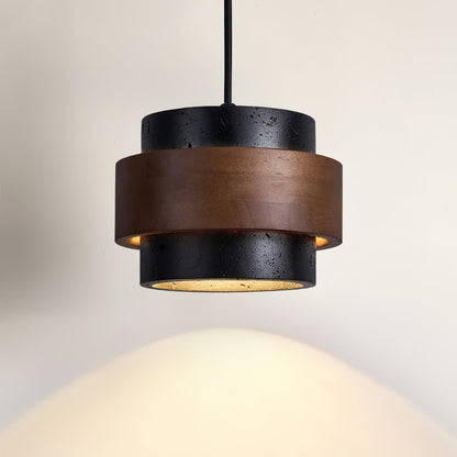 Rustic Stone Pendant Light