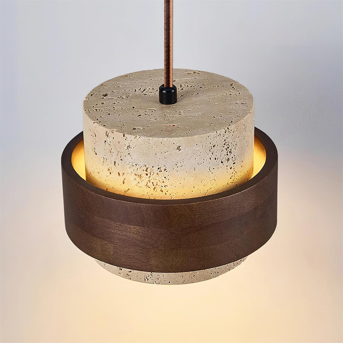 Rustic Stone Pendant Light