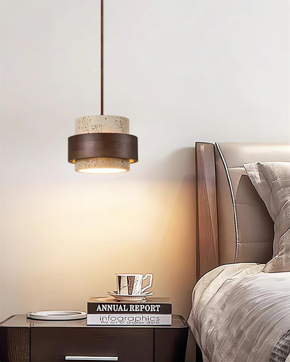 Rustic Stone Pendant Light