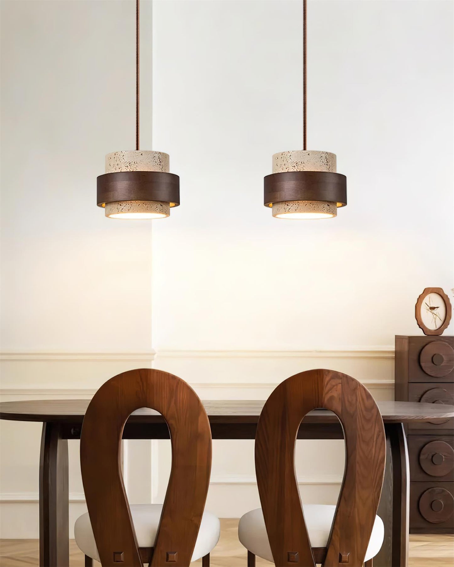Rustic Stone Pendant Light