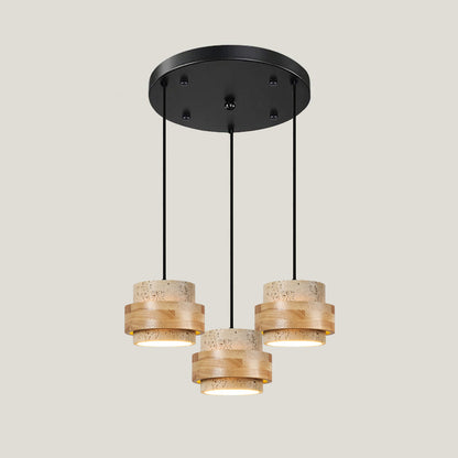 Rustic Stone Pendant Light