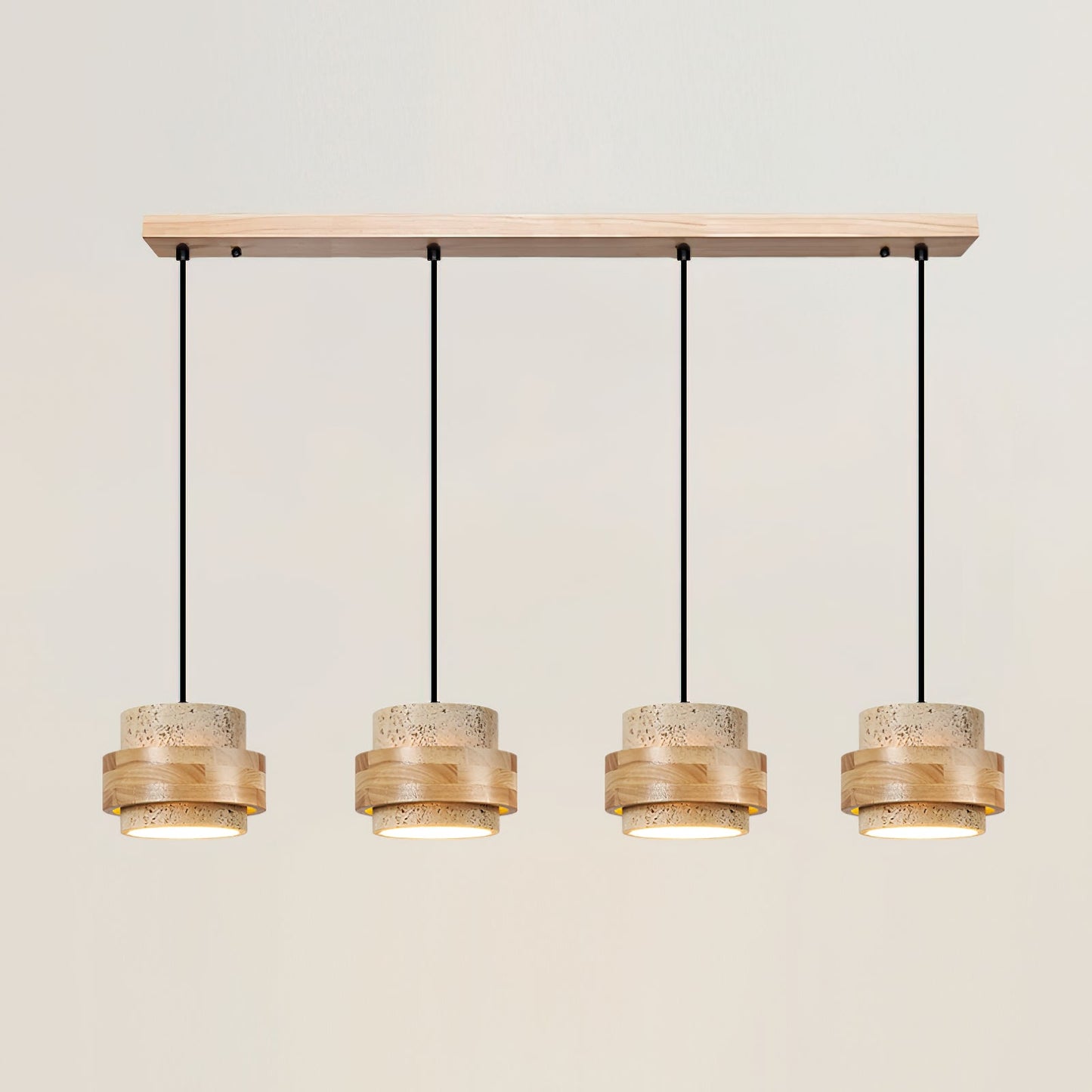 Rustic Stone Pendant Light
