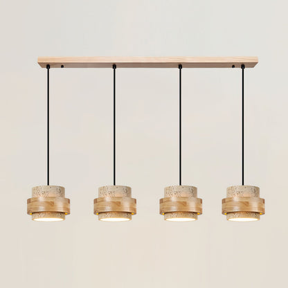 Rustic Stone Pendant Light