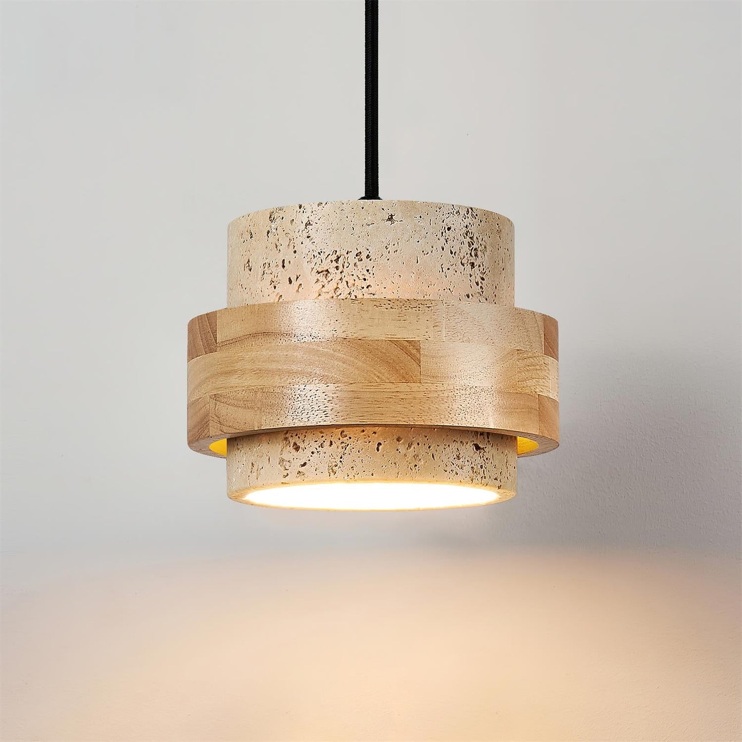 Rustic Stone Pendant Light