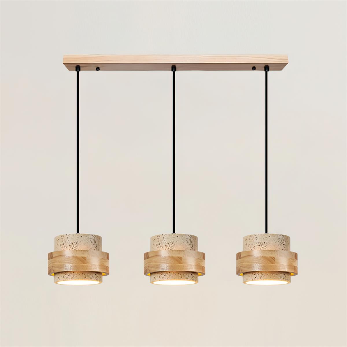 Rustic Stone Pendant Light