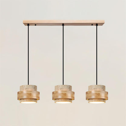 Rustic Stone Pendant Light