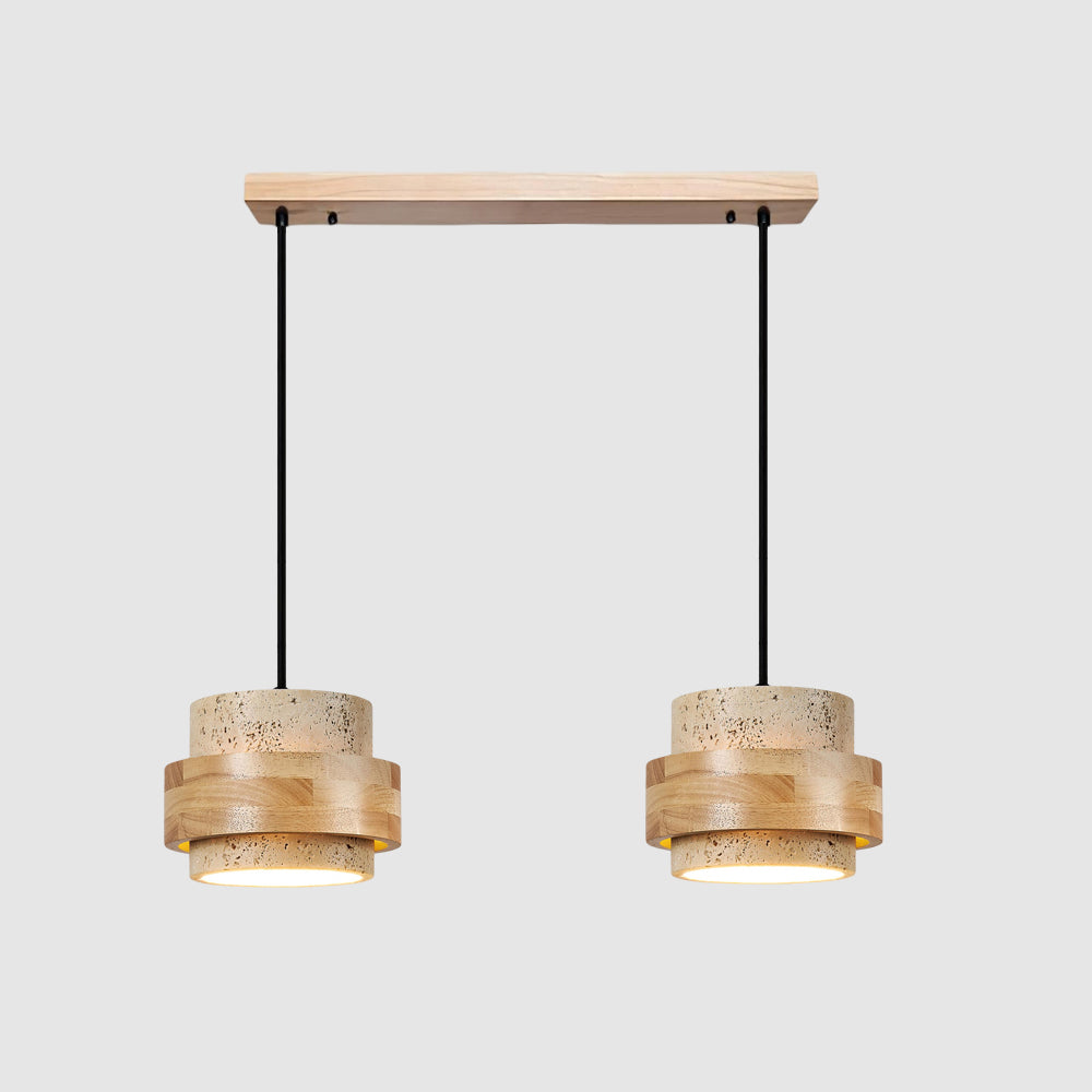 Rustic Stone Pendant Light