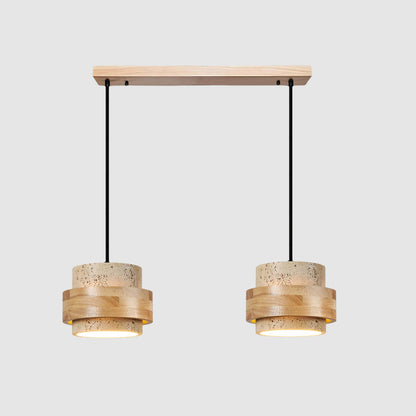 Rustic Stone Pendant Light