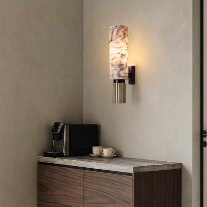 Elegant marble wall light