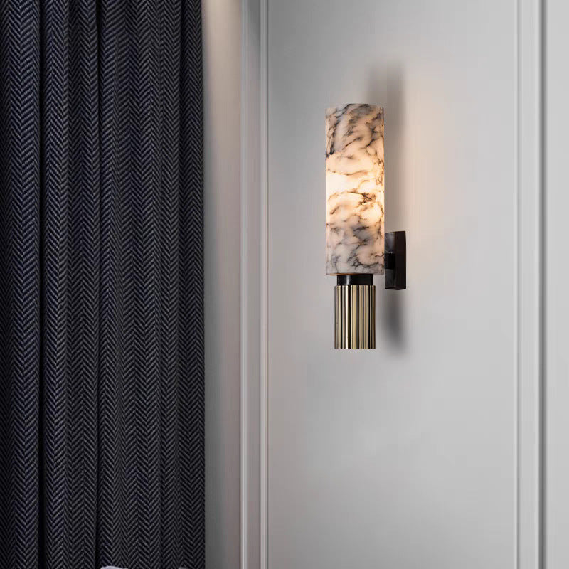 Elegant marble wall light