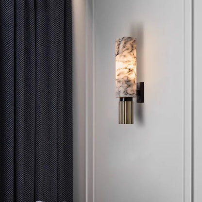 Elegant marble wall light